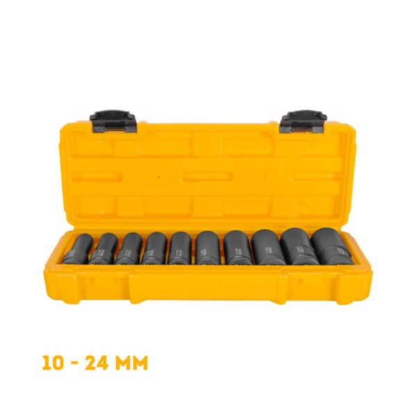 Jeu 10 douilles longs 10mm au 24mm