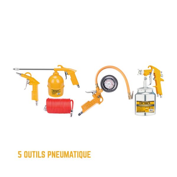 Pack de 5 outils pneumatique